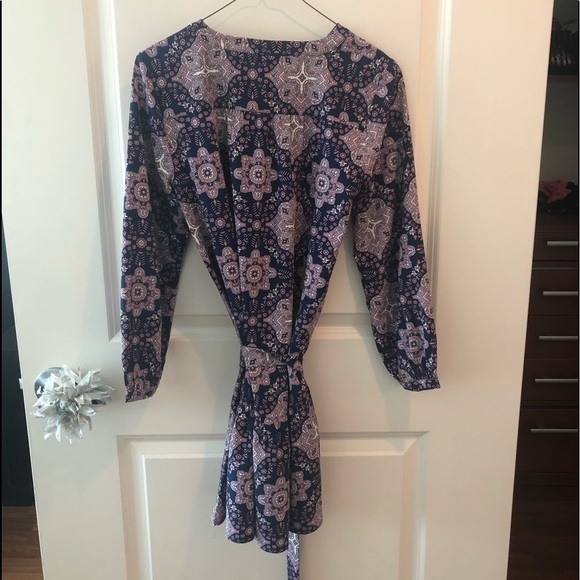 Loft XS Petite Long Sleeves Drop Waist Dress - Picture 4 of 16